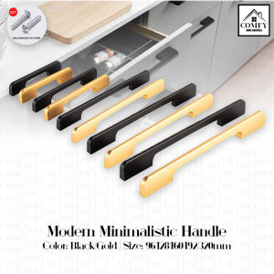 (LOCAL STOCK) Cabinet Door Handle Minimalistic Style Gold Black Modern Kitchen Cupboard Drawer Pull