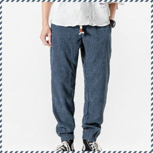 กางเกงเลกกิ้งผ้าลูกฟูก กางเกงลําลองผู้ชาย ฟังก์ชั่นที่ใช้งานได้จริงกางเกงกีฬา