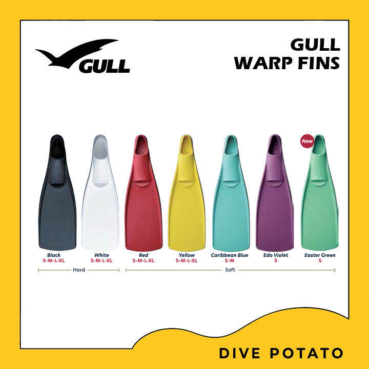 สอบถามสินค้าก่อนสั่งซื้อ) Gull Warp Fins ฟินสำหรับดำน้ำ Scuba Diving /  Scuba Diving Fins ดำน้ำลึก ตีนกบ | Lazada.co.th