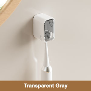 Dustproof Toothbrush Holder Bathroom Toothbrush Storage Rack Wall-Mounted Punch-Free Electric Toothbrush Rack