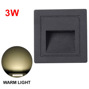 【Philippine Local Delivery】3W LED Stair Lamp Outdoor Waterproof Indoor and Outdoor Recessed Wall Lights Staircase Step Decorative Lights for Home Garden Corridor
