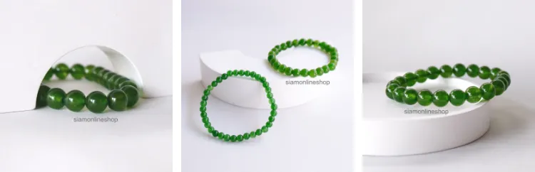 JADE หยกไต้หวัน หยกแท้ เลือกขนาดได้ (4-14 มม.) หินแห่งสรวงสวรรค์