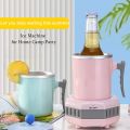 EKLEVA Cốc Làm Lạnh Di Động Tại Nhà Cốc Làm Lạnh Nhanh Mini Máy Làm Đá Mùa Hè Đồ Uống Đông Lạnh Văn Phòng Đa Năng. 