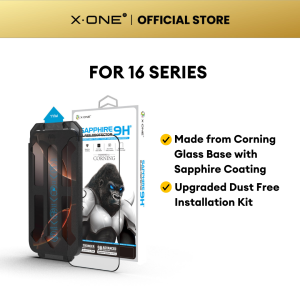 X.One Sapphire Series Upgraded for i phone 16/15/14/13/12 Fullscreen Tempered Glass