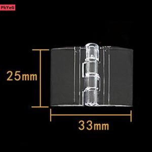 [LIXIAOJU] 10PCS Durable Clear Acrylic Folding Hinges Transparent Plexiglass Hinge 5 Sizes