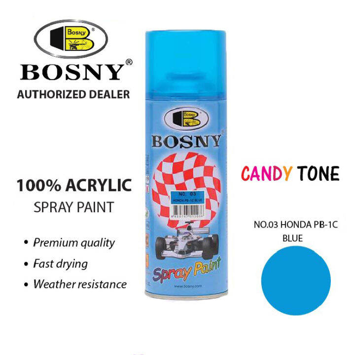 Bosny Candy Tone Spray Paint No Honda Pb C Blue Spraypaint Pylox No No Osos Lazada Ph