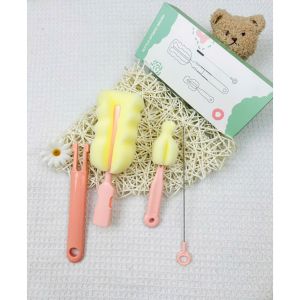 Cọ rửa bình sữa mút xốp đầu mút có thể thay thế mẫu mới 2024