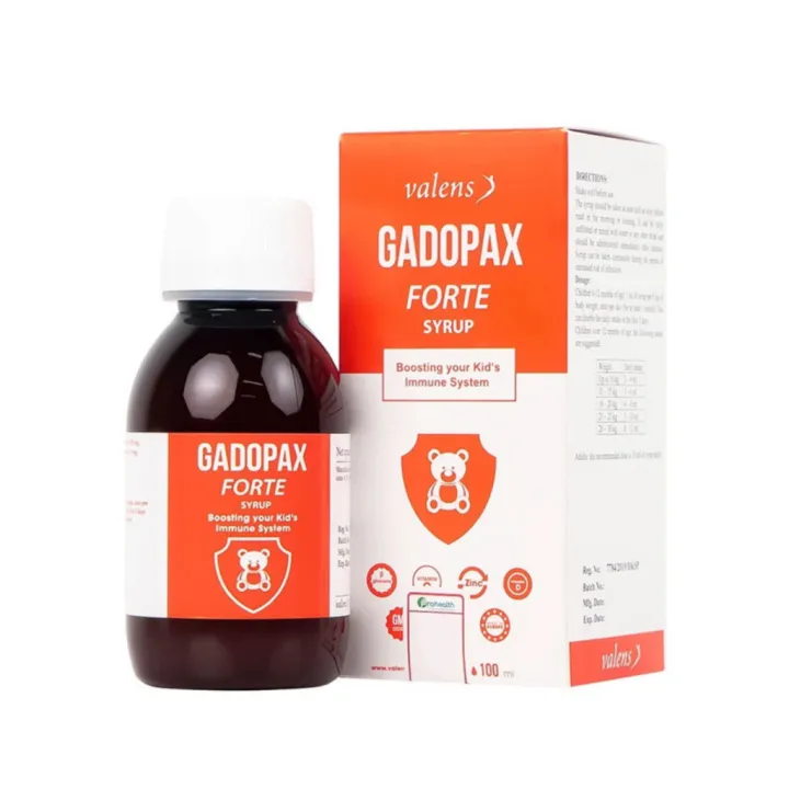 Siro Tăng Sức Đề Kháng Gadopax Forte Cho Bé Giúp Cơ Thể Khỏe Mạnh Dễ Uống 100ml