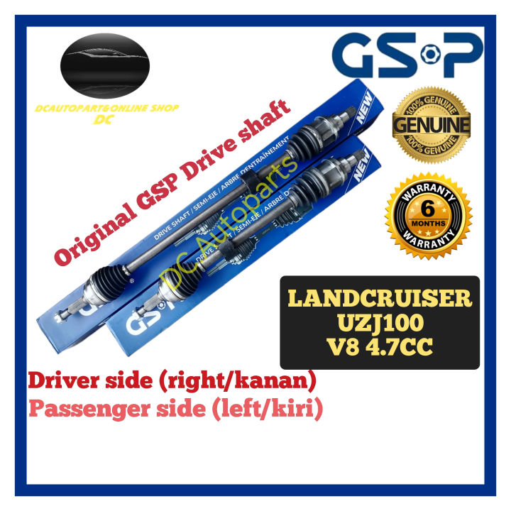 GSP DRIVE SHAFT TOYOTA LAND CRUISER UZJ100 UZJ200 V8 4.7CC RIGHT DRIVER