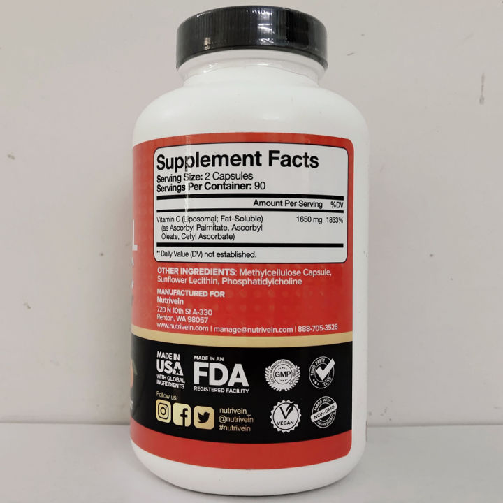 Direct mail Nutrivein Liposomal Vitamin C liposome vitamin c immune