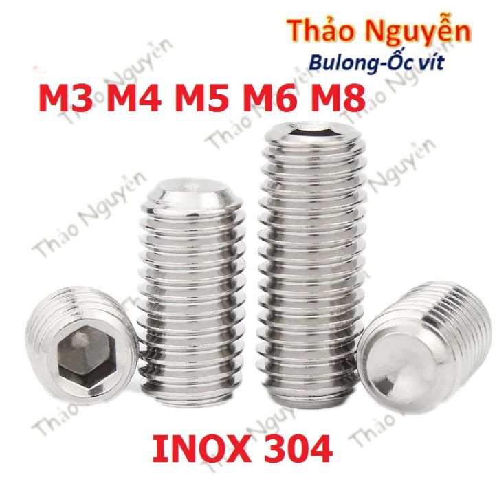 Vít trí lục giác chìm INOX 304 - Ốc cấy lục giác âm các loại 10 Con ...