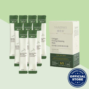 ⚡Ready Stock⚡【20pcs/BOX】Yanjiayi Moisturizing Firming Night Repair Mask For Women Anti-Wrinkle Skincare Facial Mask Whitening Soothing Sleeping Mask Hydrating Pore Shrinking Collagen Gel Anti Aging Smoothing Mask Original Natural Essence Mask