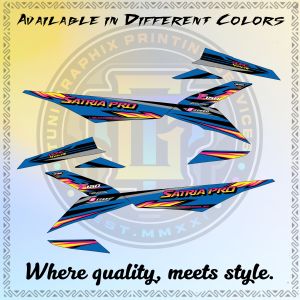 SUZUKI RAIDER 150 PRO SATRIA LIGHTNING STRIKE DECALS - PREMIUM LAMINATED STICKER