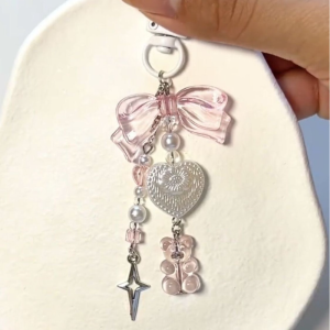 Movi Katie vali đồ trang trí treo Túi Túi Kết Hạt treo túi Mặt dây chuyền nhỏ Móc Chìa Khóa chuỗi máy ảnh đồ trang trí phong cách Ins thích hợp dễ thương