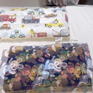 Kids 100% Cotton Soothing Pillow for Home Kindergarten Naptime Cartoon Toddlers Pillow for Baby unan