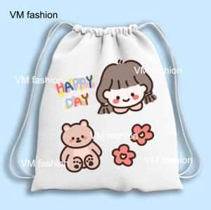 Tas Serut dan Totebag Kanvas Motif Blue Bahan Kanvas Tebal Berkualitas