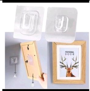 Gantungan HOOK Magic Baut Paku Perekat Tempel TANPA BOR Tempelan Foto Rak dinding gantung SH A08