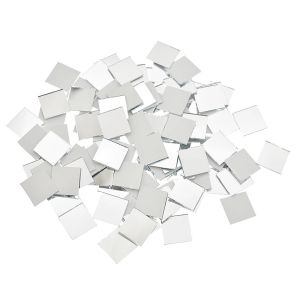OWINGSHOP89OP5 200PCS Multi Shape DIY Craft Mirror Stickers Round Square Triangle Acrylic Mirror Tiles Decals Creative Adhesive Backing Mirror Wall Art Stickers Home Decoration