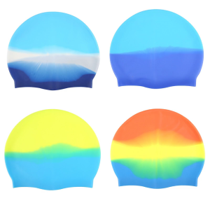 Màu gradient Mũ Bơi Mũ Bơi bằng Silicon co giãn Mũ bơi bãi biển hồ bơi mũ Mũ Bơi cho bơi những người đam mê