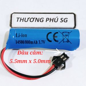 Pin sạc 14500 cho đồ chơi điều khiển đèn sạc quạt sạc.. / Pin Lithium ion 14500 (3.7V - 800mAh)
