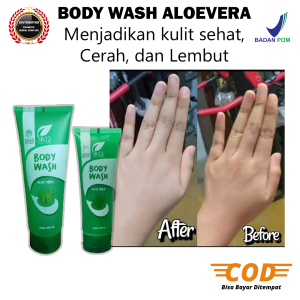 Sabun Mandi Cair Body Wash Aloevera Mencerahkan Menghaluskan dan Melembutkan Kulit Badan Ori Bpom