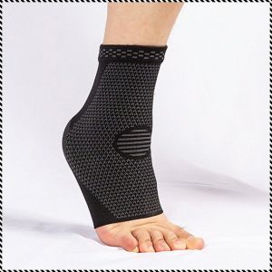 Comfortable Calf Ankle Support Elasticity Ankle Socks Safety Copper Ion Ankle Brace Smooth Hemming