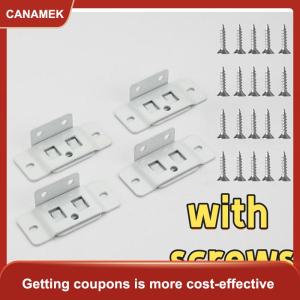 【CANAMEK】 4 cái Phụ Kiện Dụng cụ tự làm cải tạo nhà cố định dây buộc cố định 2 trong 1 chèn đồ nội thất bằng gỗ hình chữ L kết nối 90 độ