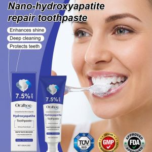 Nano-hydroxyapatite Repair Toothpaste Fluoride-free Low-foam Easy-to-rinse Toothpaste Nano-apatite Toothpaste Deep Cleaning Toothpaste Enamel Repair Toothpaste