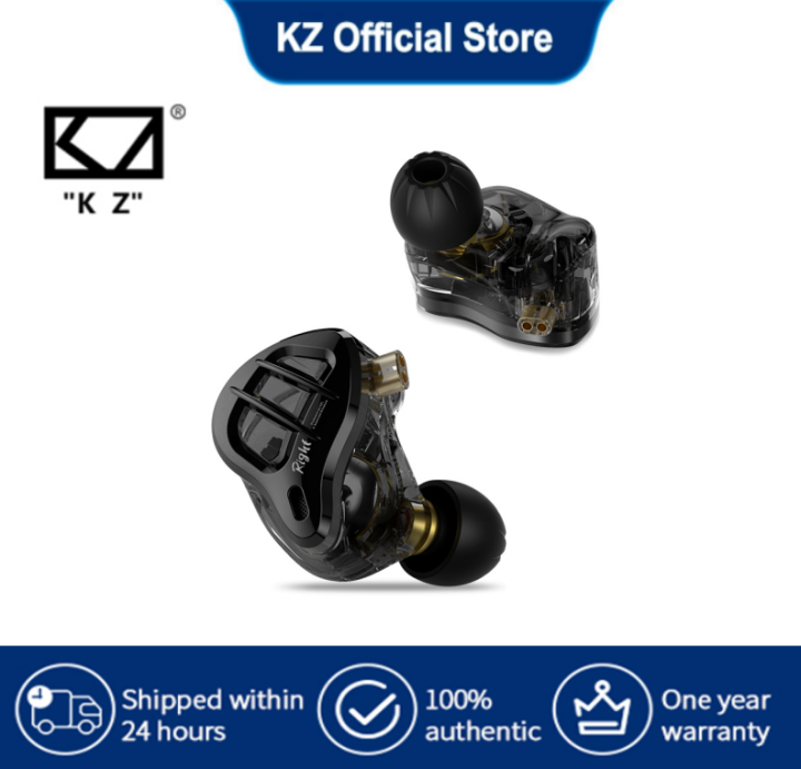 KZ ZAR HiFi In Ear Monitore 1DD 7BA Hybrid Treiber In Ear Kopfhörer IEM mit versilbertem abnehmbarem Kabel 2PIN für Musiker, Sänger, Audiophile