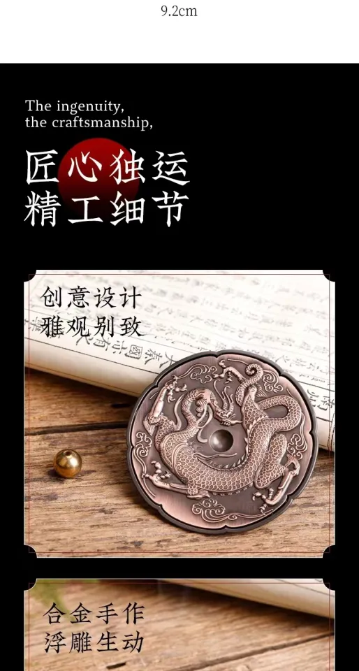 龙纹浮雕合金香盘线香炉盘香架檀香盘香香炉用具拜神用品Incense Burner