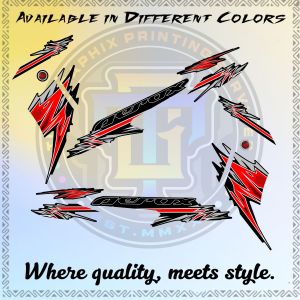 YAMAHA AEROX 155 V2 NEW INDO ROCK CONCEPT DECALS STICKER