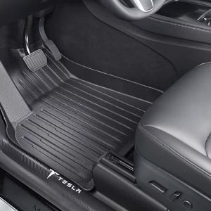 LZD Applicable to Tesla Model 3/Y/S/X Foot Pad 23 Style All-Weather Material TPE Tesla Foot Mat