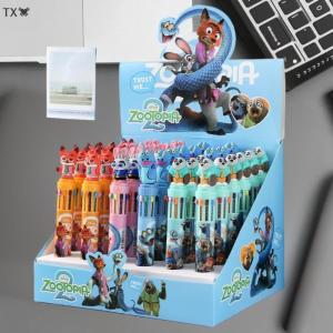 TX🏮💓🧧 6 12 cây bút bi 10 màu Zootopia Bút đa chức năng đầy màu sắc tài khoản sinh viên bút hoạt hình Quà Tặng văn phòng phẩm giải thưởng