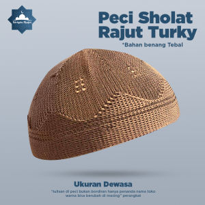 Peci Motif Turkey - Peci Rajut - Peci Import