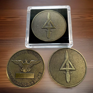 【discount store】US Army Delta Force Elite Oppressors Beware Challenge Coin