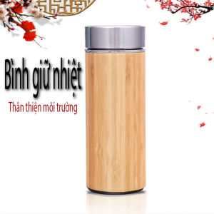Bình giữ nhiệt cao cấp bằng tre thiên thiện môi trường