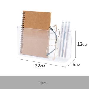 Dejavu Rak Gantung Hp Transparan Holder Organizer Handphone Tempel Rak Dinding Pulpen Remote Rak Gantung Serbaguna Rak Kamar