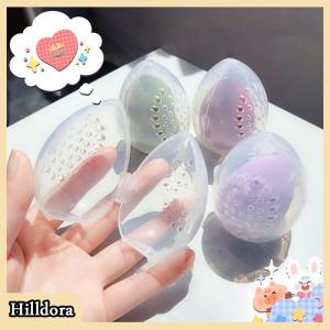 [Hilldora] 1PC mỹ phẩm trứng hộp lưu trữ vẻ đẹp miếng bọt biển đứng lưu trữ trường hợp trang điểm Máy xay sinh tố Puff chủ Rỗng Mỹ phẩm cống container
