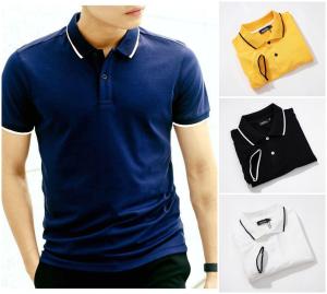 [LOẠI ĐẸP] Áo thun nam nữ vải cá sấu cổ bẻ tạo viền trơn mát thoải mái vận động