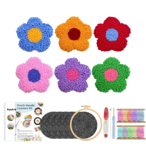 ถาดรองแก้ว6เกมสำหรับผู้เริ่มต้นแบบนำกลับมาใช้ใหม่ได้ผ้านุ่มและเครื่องมือที่สมบูรณ์