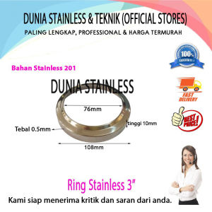 Ring stainless 3" 201