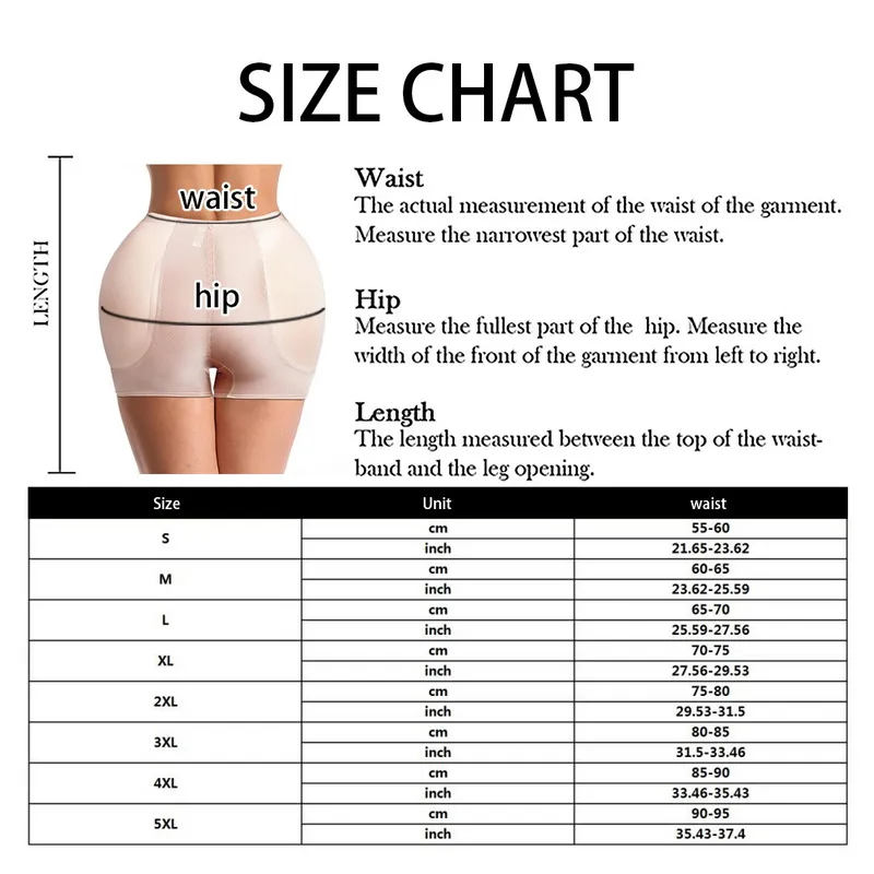 Enhancer Sexy Plus Size Padded Panties Butt Lifter Shapers Women Underwear  Body Shaper Butt Hip Enhancer Sexy Seamless Panties