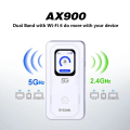 D-Link DWR-U2100 5G MOBILE HOTSPOT แบบใส่ซิม ใส่ซิมแล้วใช้งานได้เลย แบตเตอรี่ 6000mAh (Reverse charging) By Vnix Group. 