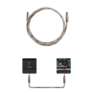 Digital Optical Cable Male to Male SPDIF Cable with Nylon Braided Fiber Cord for Home Theater Soundbar TV