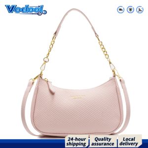 【Fast delivery】 Versatile PU Leather Crossbody Bag for Women Lightweight Underarm Bag for Shopping and Travel in Beige