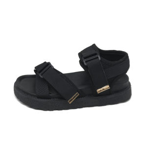 [Free Shipping] Velcro Sandals For Female Students Ins Korean Version Flat Beach Shoes Ulzzang Harajuku Style 2025 Summer New Sandals