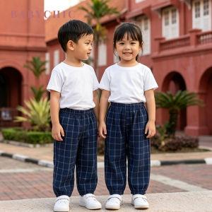 Budak Seluar Panjang 0-6 Years Lelaki Perempuan Boy Girl Jogger Pants Pattern Elastic Grip Cloth