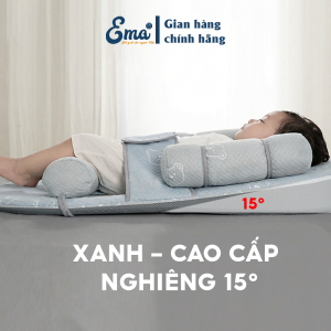 Đệm chống trào ngược cao cấp EMA kiêm nôi ngủ chung giường - bé ngủ ngon an toàn tuyệt đối