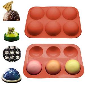 ❤️【Same Day Delivery】【6/15/24 Holes】Silicone Food Grade Baking Accessories Chocolate Cake Mold Baking Utensils Kitchen Tools Hemispherical-Chocolate-Mold