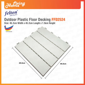 Outdoor Plastic Floor Decking Flooring Deck Wooden Surface Felton FFD2524